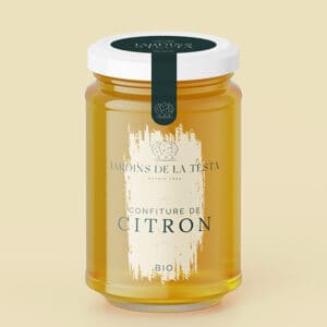 pot de confiture de citron bio