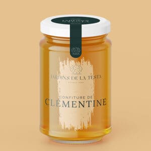 pot de confiture de clementine bio