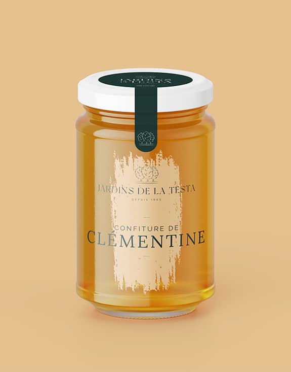 pot de confiture de clementine bio