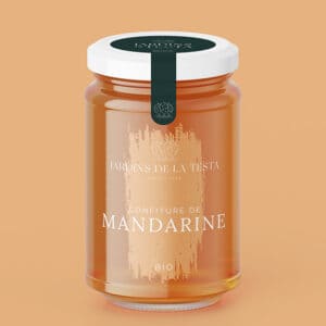 pot de confiture de mandarine bio