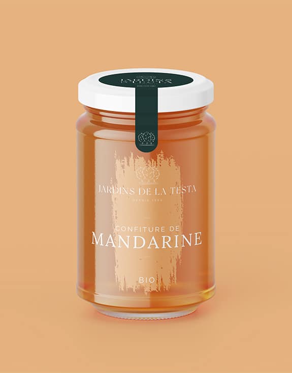 pot de confiture de mandarine bio