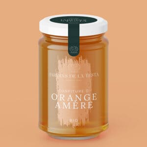 pot de confiture d'orange amere bio