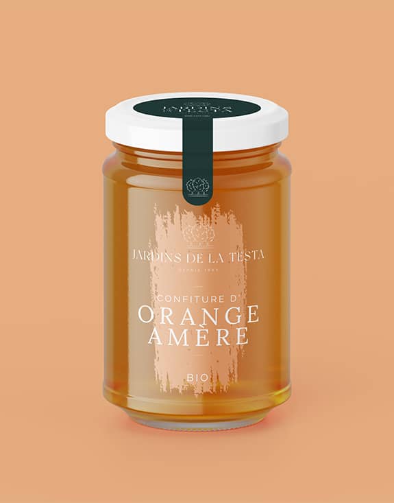 pot de confiture d'orange amere bio