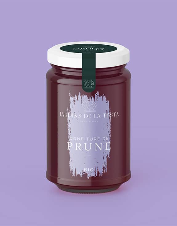 pot de confiture de prune bio