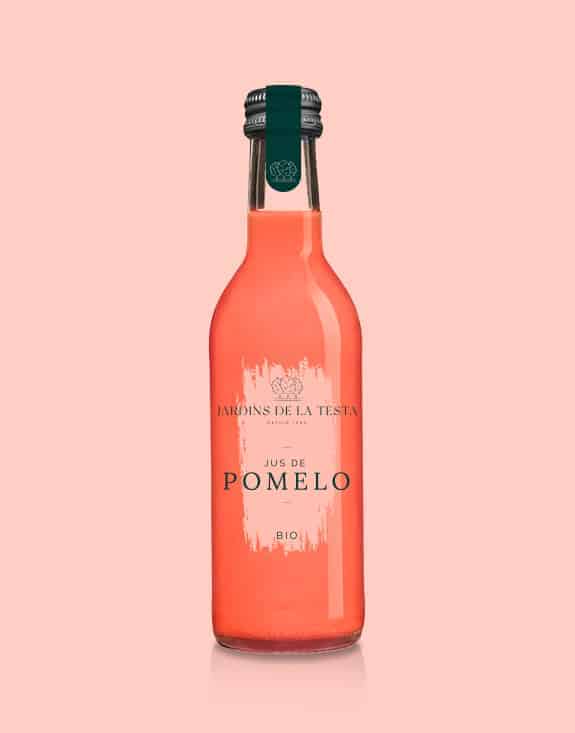 bouteille de jus de pomelo bio