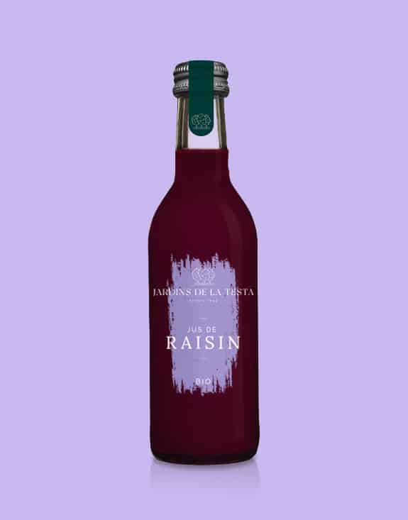 bouteille de jus de raisin bio